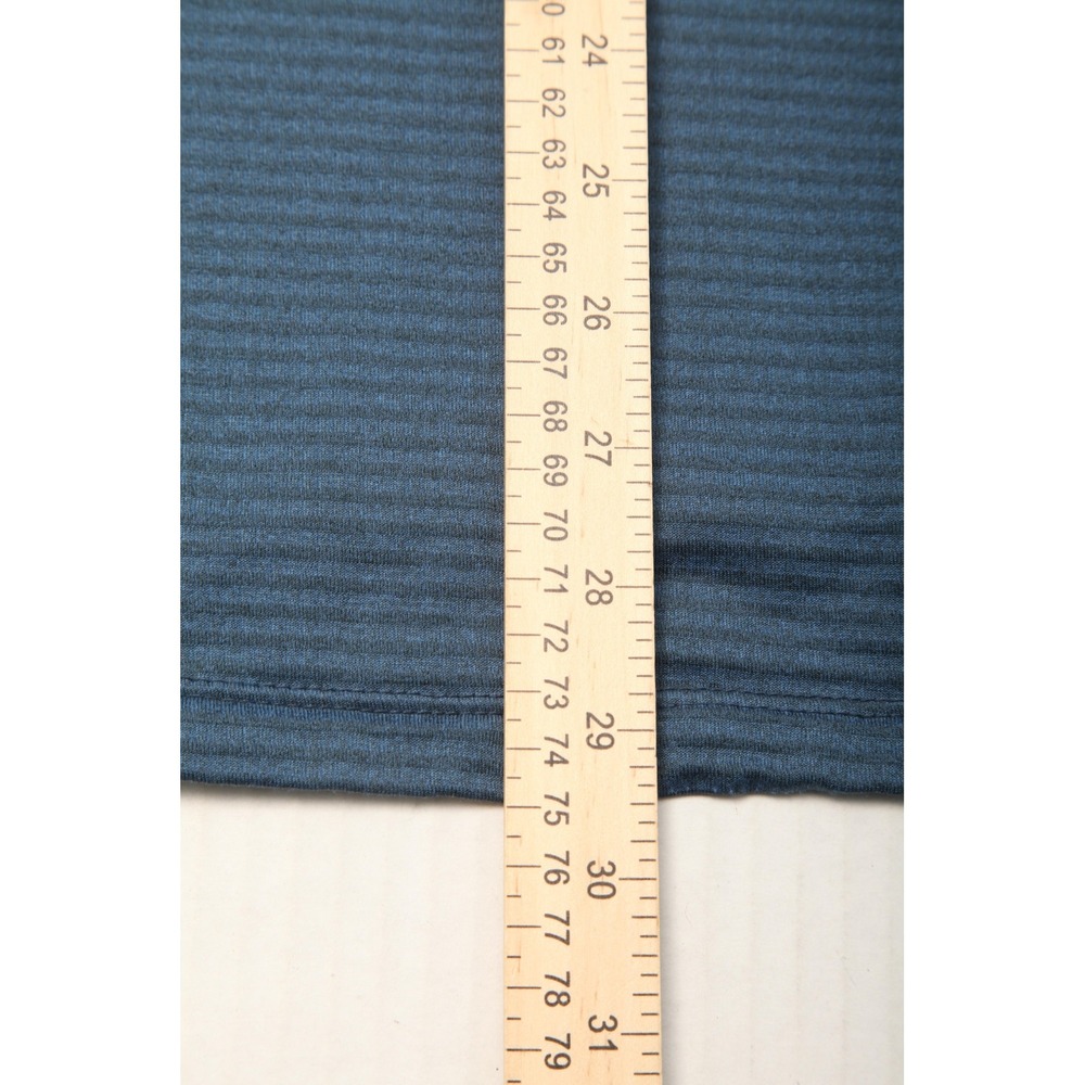 Eddie Bauer Sweater Mens Large Blue First Ascent Quarter Zip Pullover Thumbholes - Picture 12 of 13
